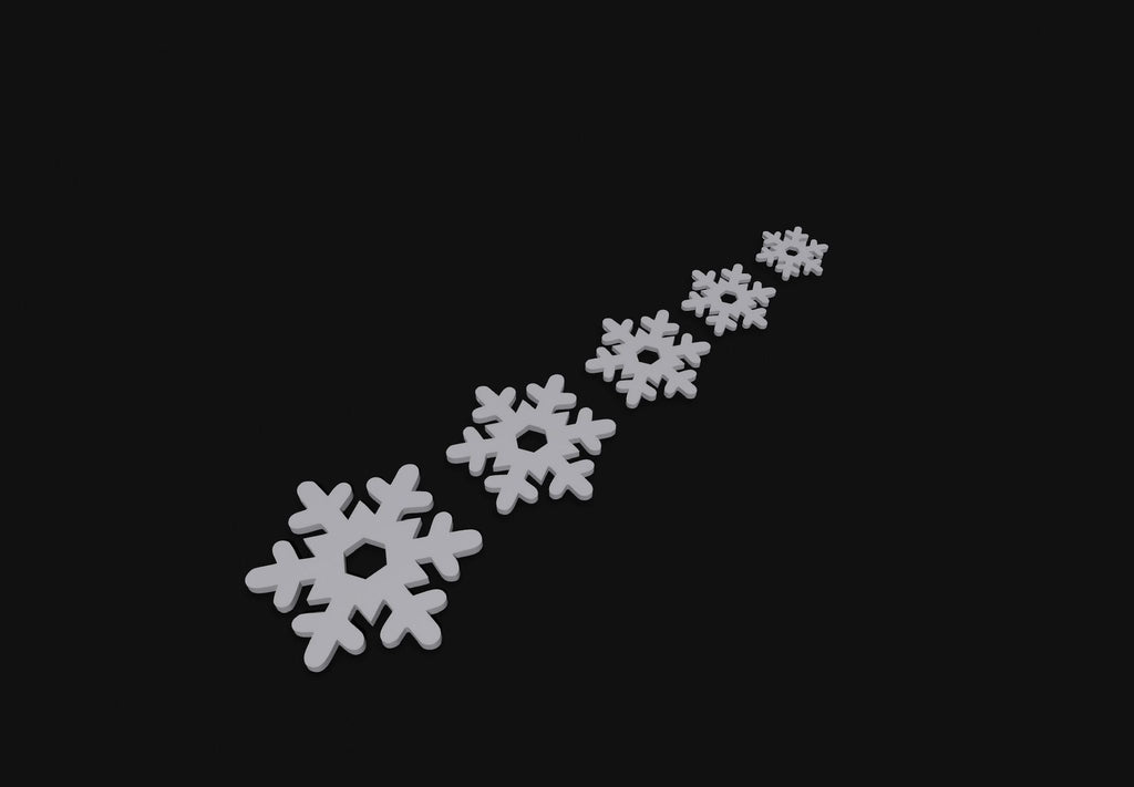 10er Set Schneeflocken