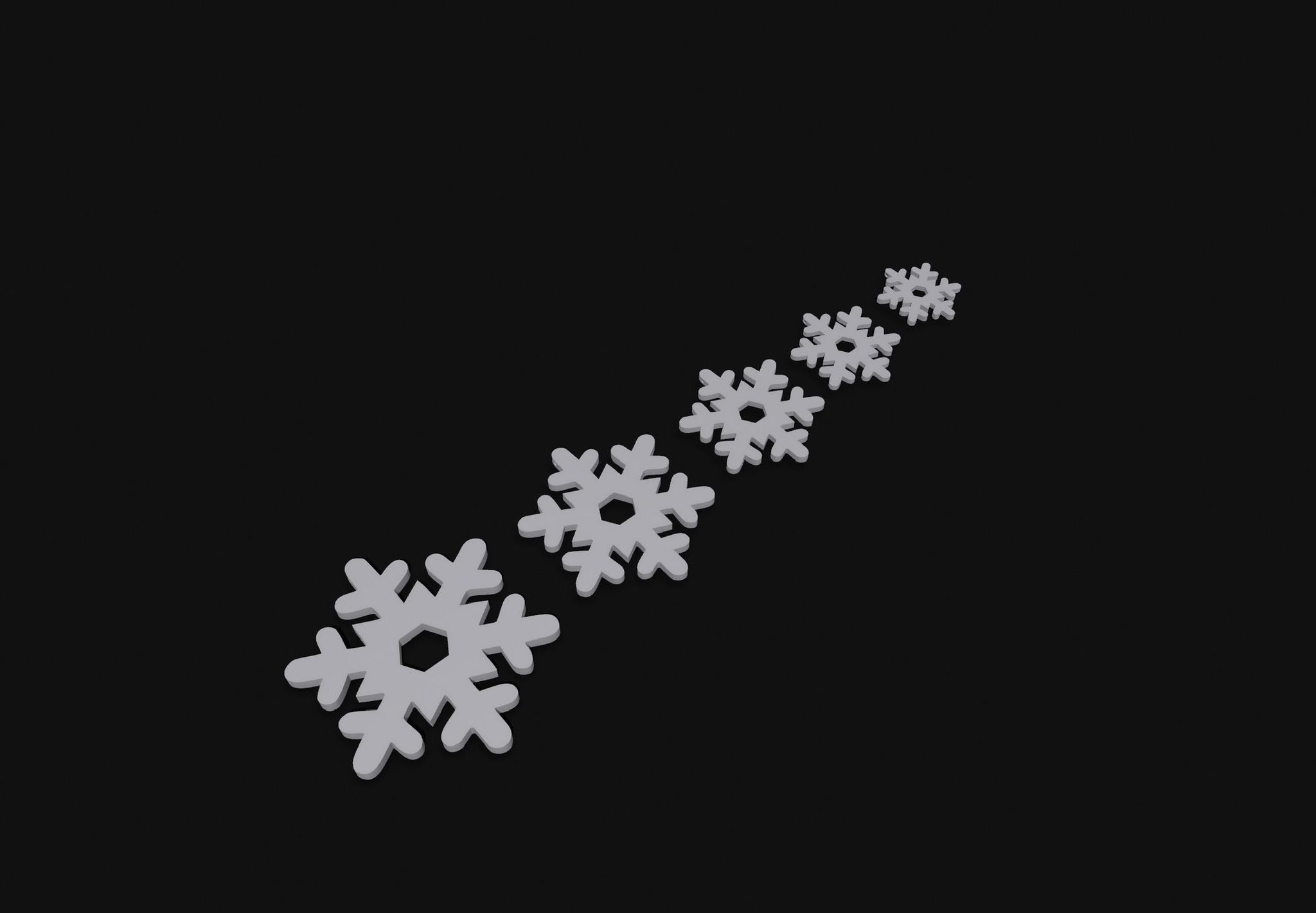 10er Set Schneeflocken