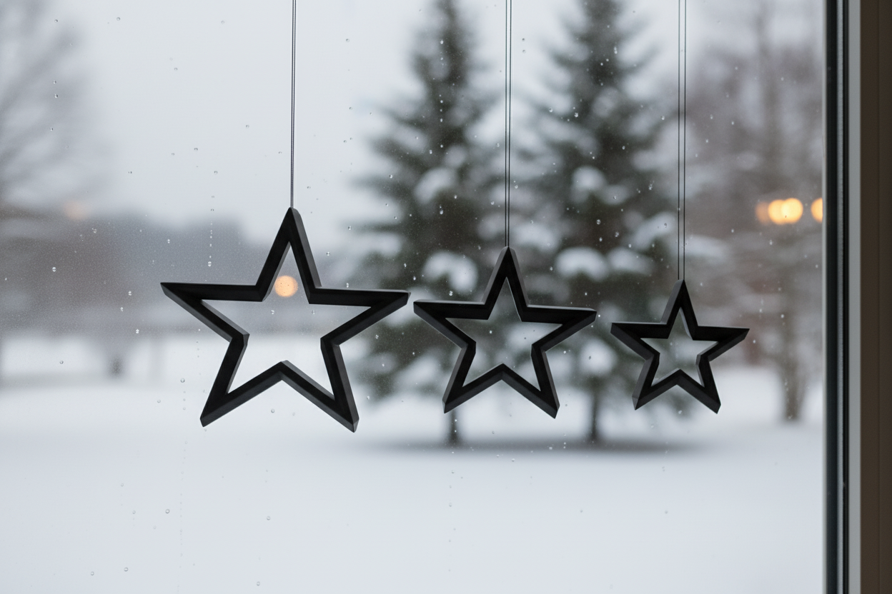 3er-Set Weihnachtssterne